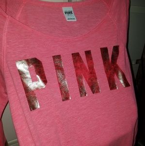 Pink long sleeves sleeping dress